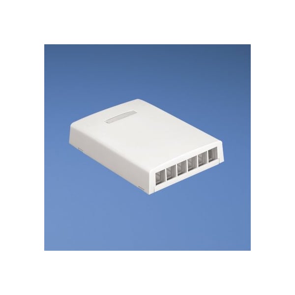 6-Port Surface Mount Box, Electric Iv (10 Pack), 10PK